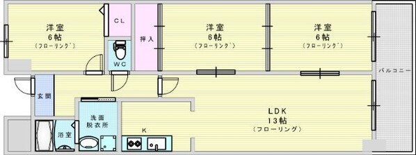 プライム新大阪の物件間取画像